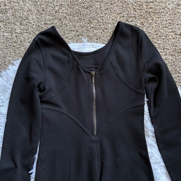 Athleta Illusion Ponte Dress Black Long Sleeve Womens Size XS - Picture 5 of 9